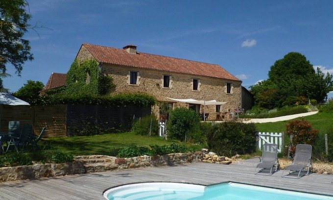 Carves Cottage | Large gite, for 12 with pool, magnificent views, peaceful and calm.