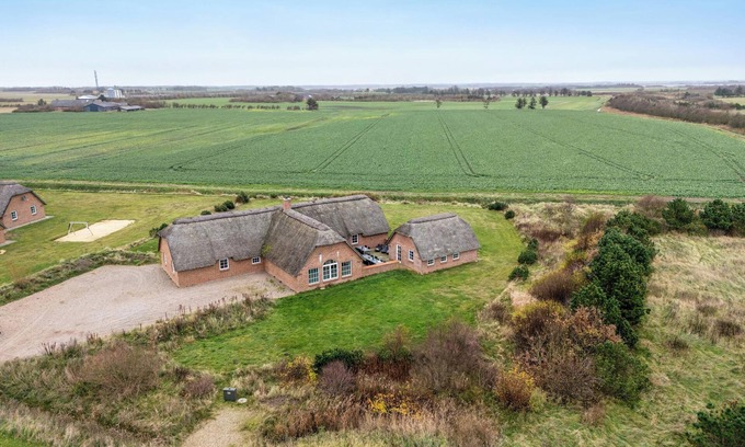 Vedersø Klit House | Large holiday home for 20 people with large pool, Hot tub for 7 people and activity room.