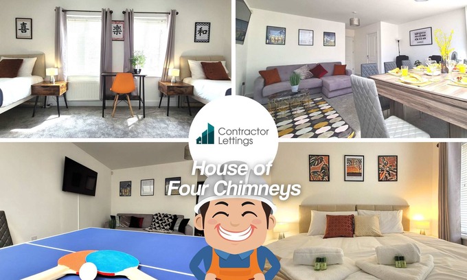 Peterborough House | Last Minute Deals | 4BR House of Four Chimneys