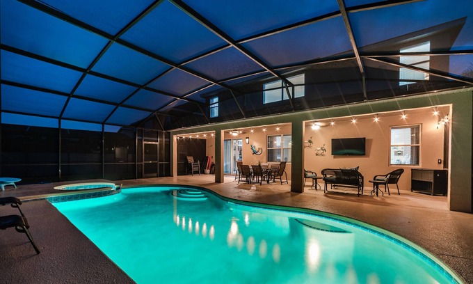 Watersong Villa | Last Minute Disney Getaway! Private Pool, Hot Tub & Games Room. Book Now! #31614