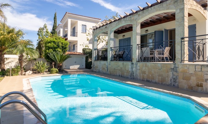 Neo Chorio Villa | Latchi Beach - Gated 3 Bed Villa - 200m to Blue Flag Beach - Private Pool - Wifi