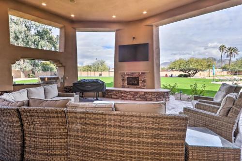 Cactus Acres House | Lavish Estate with Sports Court and Home Theater!