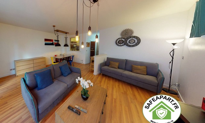 Strasbourg Apartment | le 23 appartement 65m2 up to 6