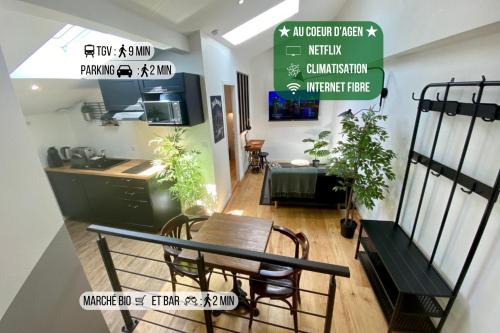 Agen Apartment | Le Bistrot - Au Coeur d'Agen - Self Checkin - Wifi - Netflix - Smart TV - Luqs fr