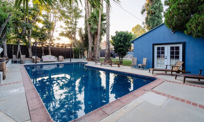 Canoga Park House | Le Bleu House - Newly Designed 3BR House w/POOL by Topanga