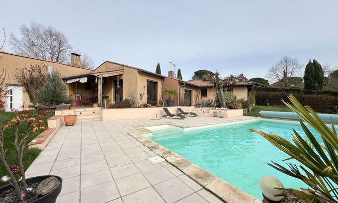 Dremil-Lafage House | Le Bonheur, 8p - Maison Familiale - Piscine/Jardin