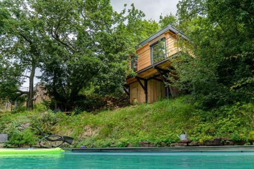 Osenbach House | Le Moonloft insolite Tiny-House dans les arbres & 1 séance de sauna pour 2 avec vue panoramique