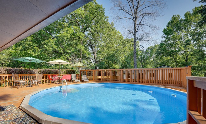 Diamond City House | Lead Hill Vacation Rental w/ Private Pool & Yard!