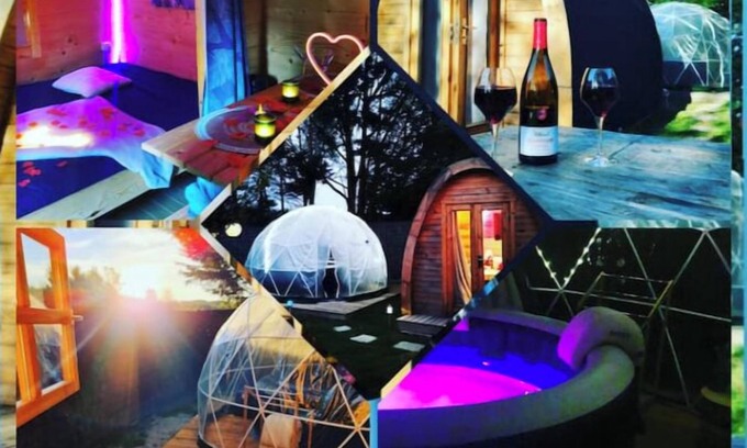 Pruniers-en-Sologne Cabin | Les Atypiques de Sologne Pod Avec spa Privatif