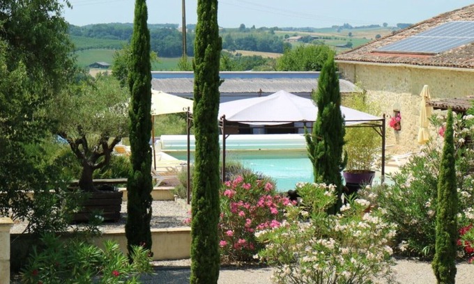 Montastruc Apartment | Les Pruniers 4* rated gites set within our own plum orchards with heated pool