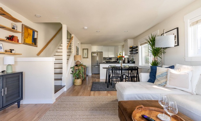 Fremont House | Light & Airy Townhome with Work Den, Parking Spot, and Thoughtful Design