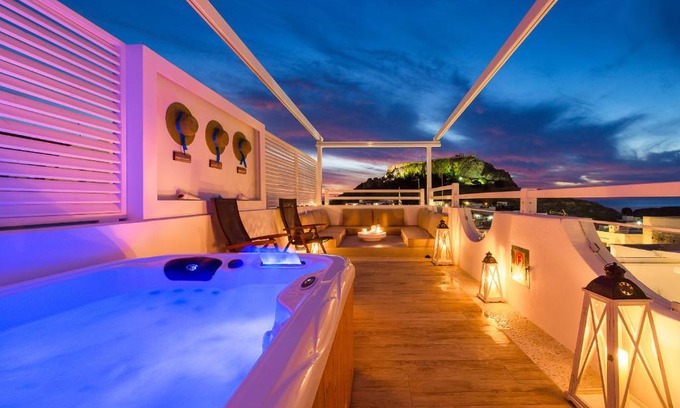 Lindos Villa | Lindos Allure Villa with Jacuzzi and Acropolis view!