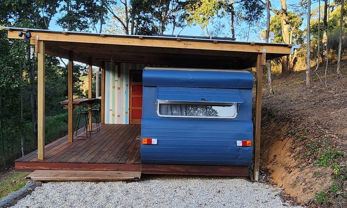 Traveston Cabin | Little Soho – A Soulful Off-Grid Caravan Retreat