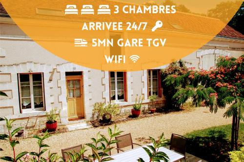 Villiers-sur-Loir Apartment | Longère avec jardin - Vallée du Loir
