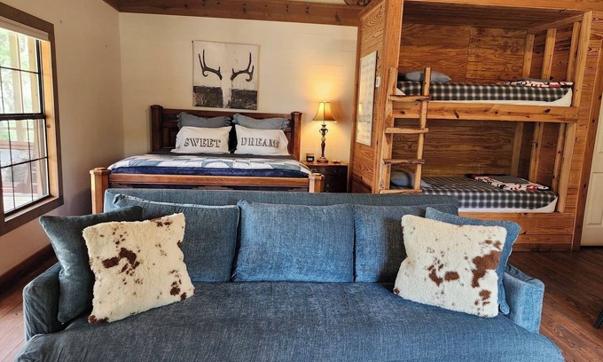 Leakey Cabin | Lost Maples' Red Rooster House