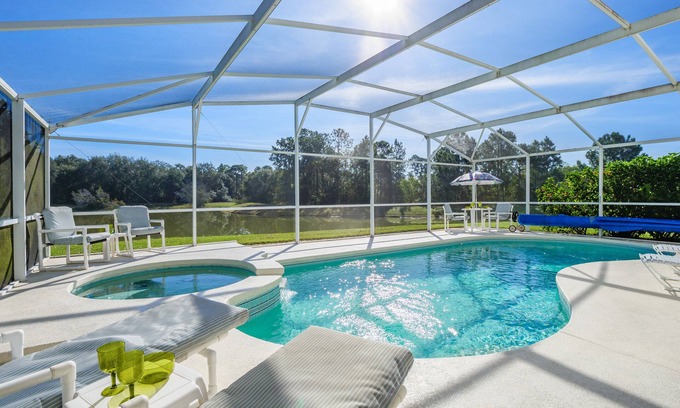 Clear Creek Villa | Lovely 4 bed 3 bath villa-corner plot-south east facing pool-no rear neighbours