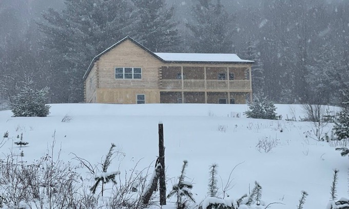 Brighton Cabin | Lovely 4 bedroom Log cabin in Island Pond VermontnSnow Mobile Capitol of NEK