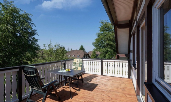 Feriendorf Frankenau House | Lovely apartment in villa for 4 people with WIFI, TV, terrace and pets allowed