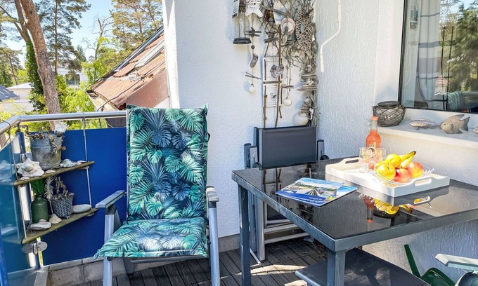 Lubmin Apartment | Lovely apartment for 2 people with WIFI, TV, balcony and parking