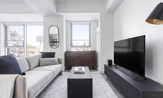 Central Square Apartment | Lovely Central Square Studio w/Gym, W/D & Roof, near T, by Blueground