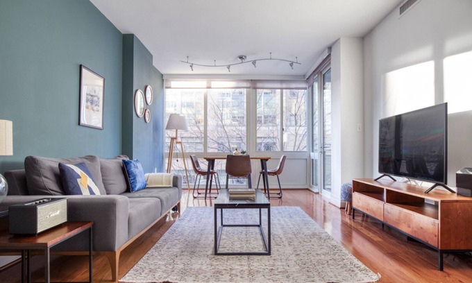 Foggy Bottom Apartment | Lovely Foggy Bottom 1BR w/Gym, Rooftop + Doorman by Blueground