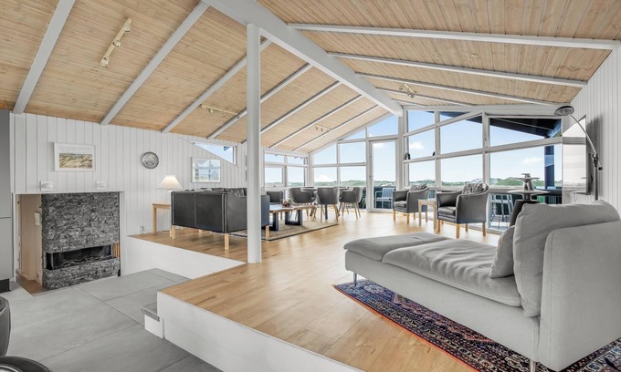 Houvig Strand Cottage | Lovely holiday home with outdoor spa and outdoor sauna located with a unique view in Houvig 1034