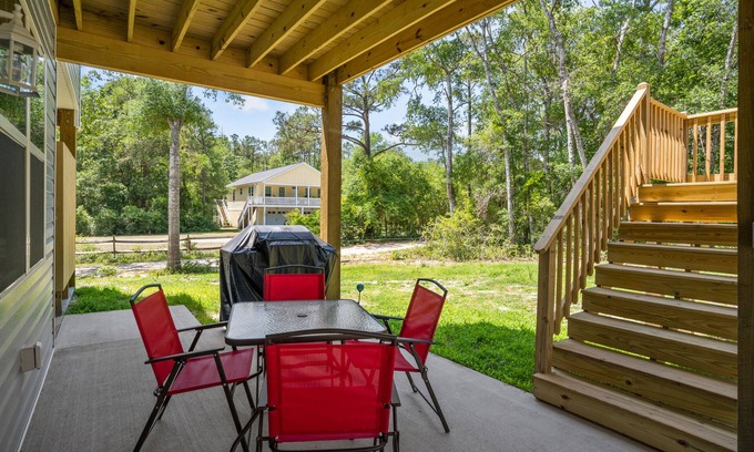 Supply House | Lower-level home with patio, grill, outdoor shower, streaming, central AC