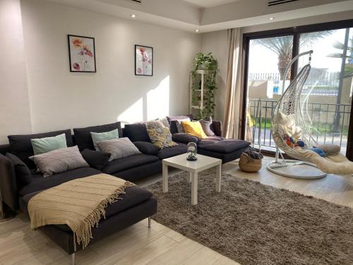 Lusail Apartment | Lusail City Doha Qatar Love Bedroom with living room
