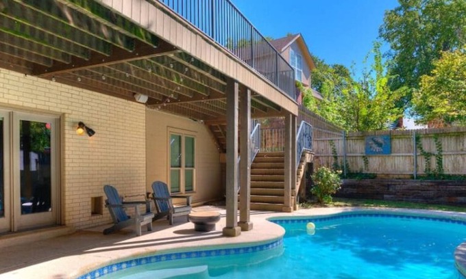 South Tulsa House | Lux 4Bed Contemporary Pool Oasis
