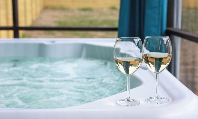 Mount Airy House | Luxe Escape: Walk to Main St, Hot Tub, Spa Bath