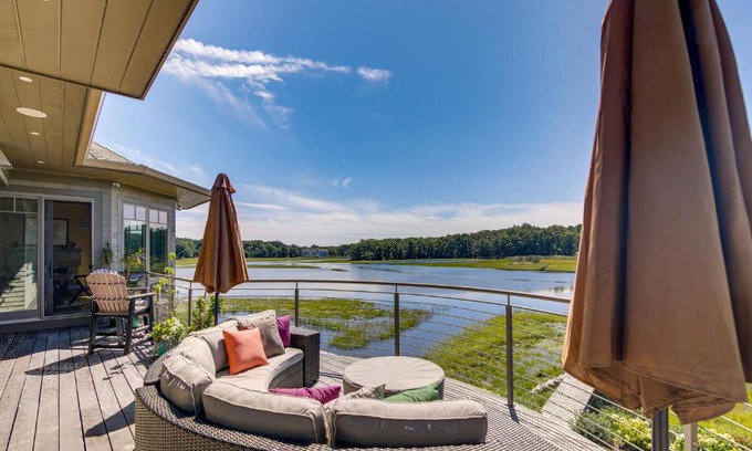 Minot Villa | Luxe Scituate Vacation Rental with Private Hot Tub!