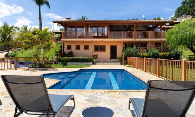 Sete Pontes House | Luxuosa casa Braganca Paulista represa 18Px