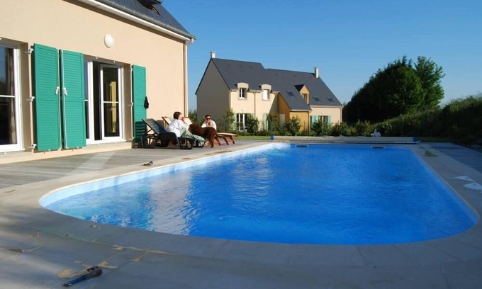 Port-en-Bessin-Huppain House | Luxurious new house on Omaha Beach golf course with private pool
