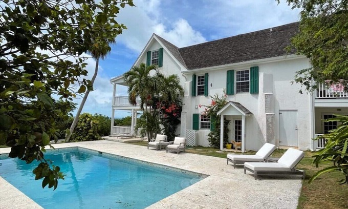 Governor's Harbour House | Luxuriously Restored Historic Hilltop Estate with Harbor & Ocean views