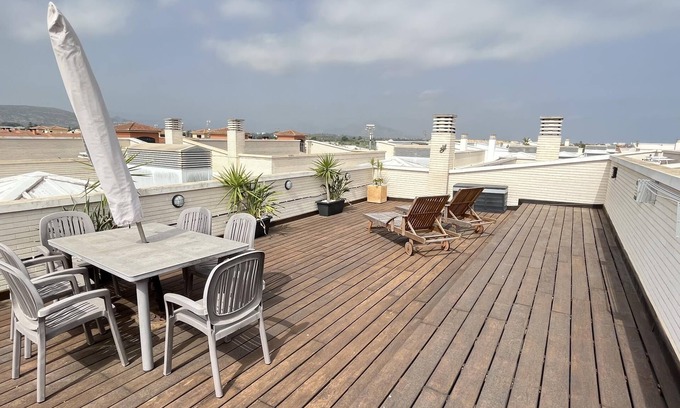 Denia Apartment | Luxury 3 bedroom penthouse for 6 persons with swimming pool, garage and gymnasiu