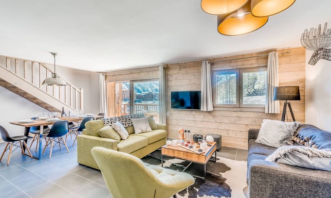 Les Boisses Apartment | Luxury 4* Apartment - Ski-in/Ski-out - Hotel Services Included