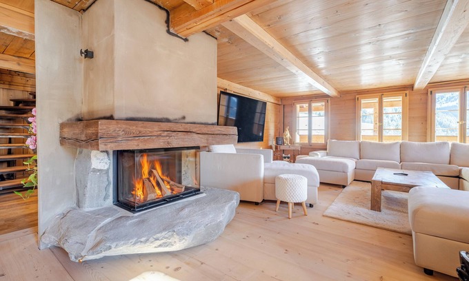 Saanen Ski Chalet | Luxury 5 Bedroom Panoramic Chalet - Near Gstaad