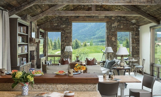 Teton Village Villa | Luxury Cabin in Teton Village, expansive ski slope views