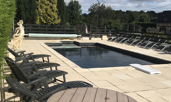 Criquetot-sur-Longueville Cottage | Luxury detached house(flag) with swimming pool warmed on 3 hectares