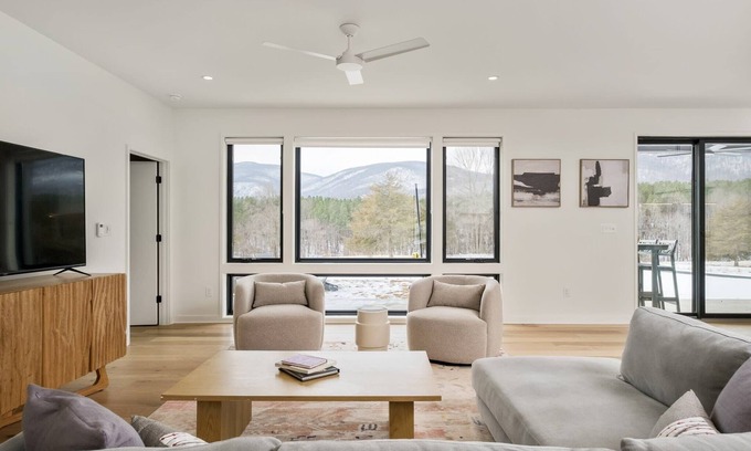 Afton House | Luxury Home w/Mountain Views, Hot Tub, EV Charger, Play Equipment