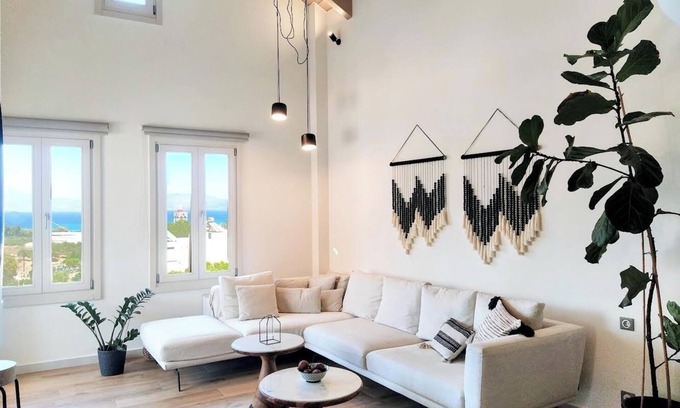 Kaliviani House | Luxury House W/sea View Next to Balos, Strong Wifi