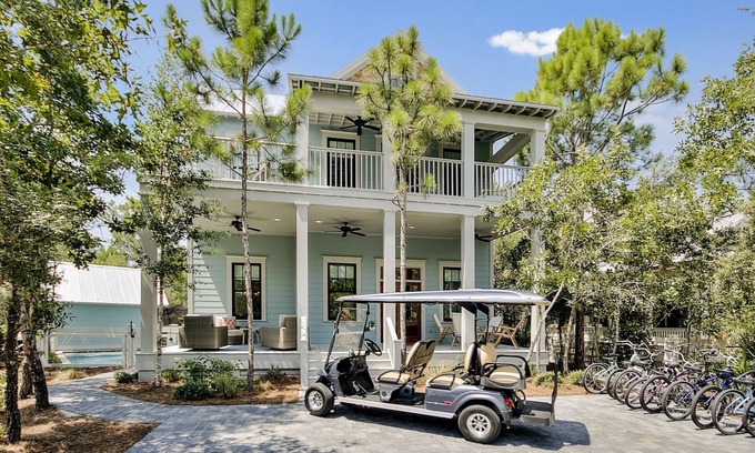 Forest District House | Luxury Living Awaits: 5-Bed Retreat with Pool, Bikes, and Golf Cart in WaterColor!