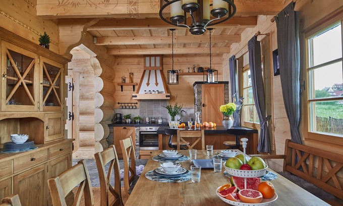 Szaflary Villa | Luxury Mountain Style Villa near Zakopane - sauna, pool, jacuzzi and fireplace