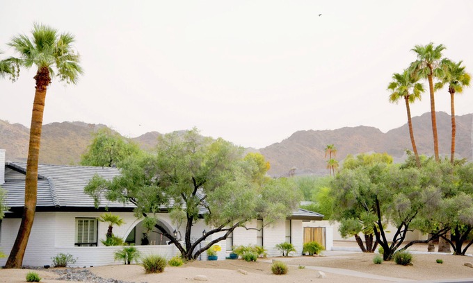 Camelback C C Estates House | Luxury Mummy Mountain Paradise with Heated Pool, Fire Pit, and Sport Court