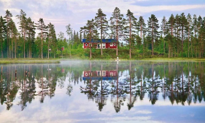 Viksjofors Cottage | Luxury Off Grid cottage with WiFi and AC in gorgeous Gävleborgs län