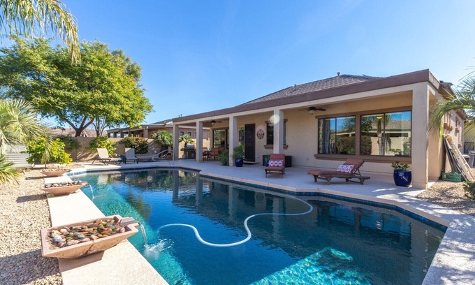 Palm Valley House | Luxury Palm Valley Home with Pool and Hot Tub!