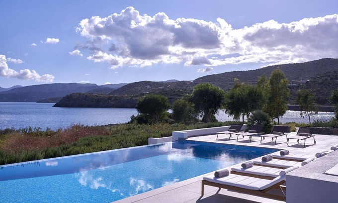 Ammoudara Villa | Luxury Seafront Crete Villa | Villa Gigi | 6 Bedrooms | Private Heated Pool |.