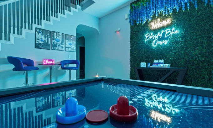 Sunrise Lakes House | Luxury Stay Near Disney Private Pool Hot Tub & EV Charger at Blissful Blue Oasis