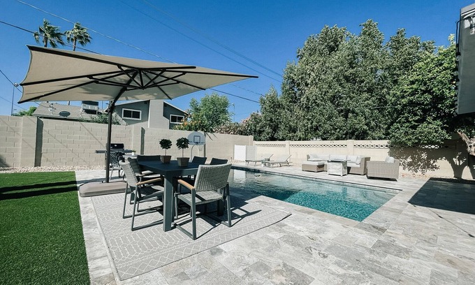 Parkcrest House | Luxury Vacation Home with Private Heated Pool near Old Town Scottsdale