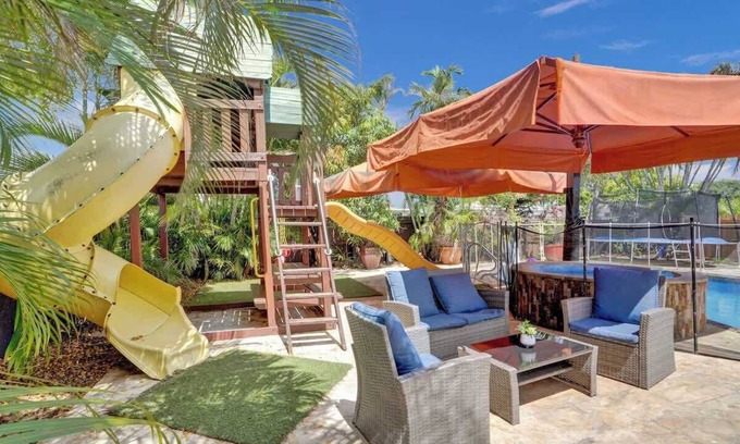Hollywood Hills Villa | Luxury Villa: Heated Pool & Hot Tub w/Playground